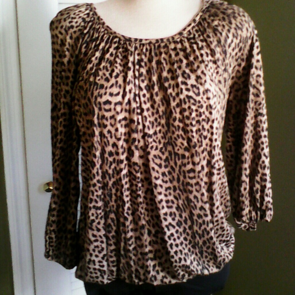 Michael Kors animal print blouse